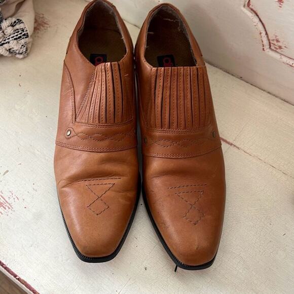 Dingo women’s size 9 brown leather low booties boots cowgirl - Picture 2 of 3